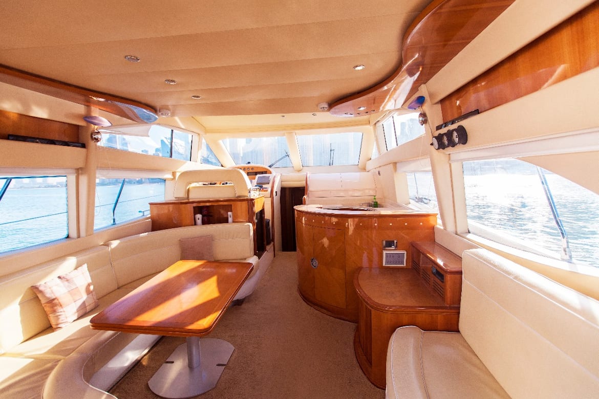 56ft yacht inside