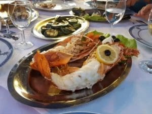 cuisine charter yacht