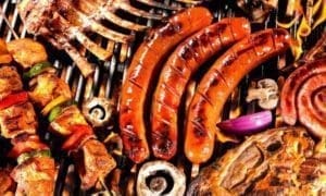 Live BBQ Menu on yacht