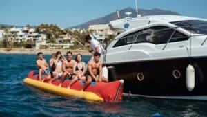 RENTAL YACHT WITH WATER SPORTS in dubai