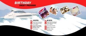 birthday yacht package