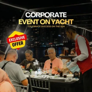 corporate party on yacht Dubai