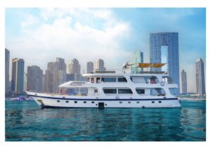 Book 130 feet party yacht