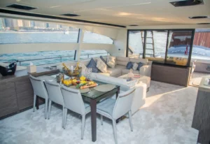 90ft private charter yacht rental marina