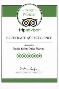 yacht rental company award- Nanje Yachts