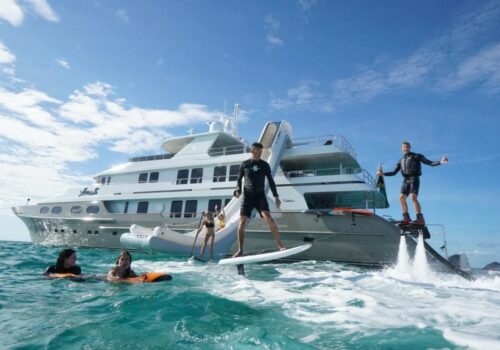 RENTAL YACHT WITH WATER SPORTS in dubai