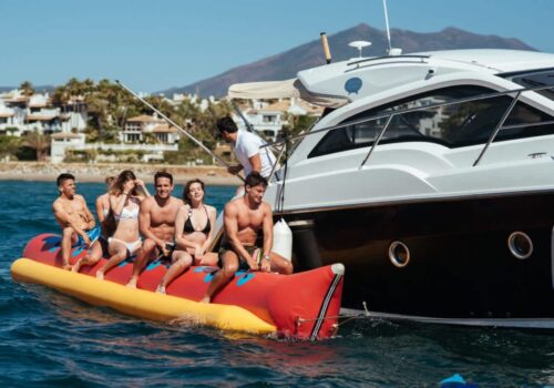 RENTAL YACHT WITH WATER SPORTS in dubai