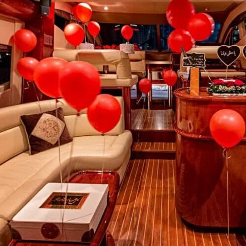 birthday celebration on yacht